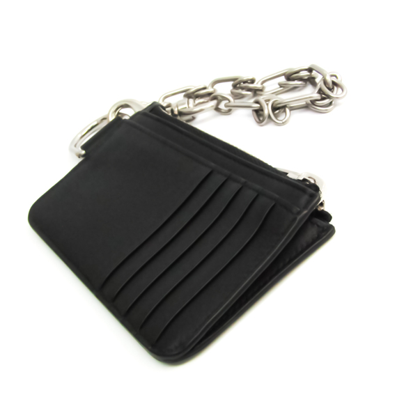 BALENCIAGA 655594 Unisex Calfskin Card Wallet Black - Picture 2 of 10